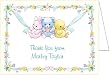 Little Ones Baby Thank You Cards - Set of 20