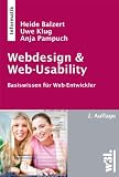 Produkt-Bild: Webdesign & Web-Usability: Basiswissen f&uuml;r Web-Entwickler