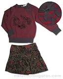 Kenzo Print Adjustable Skr Cotton Knit Top Set