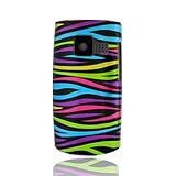 Hard Snap on Plastic With RAINBOW ZEBRA Design Faceplate Cover Case for NOK ....