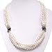 EXP Handmade Pearl & Silver Three-Strand Necklace