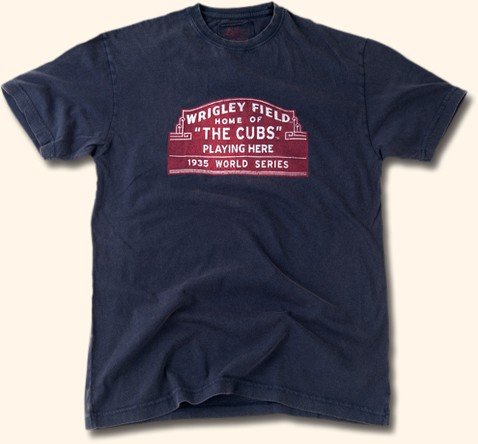 Chicago Cubs Wrigley Field Marquee T-Shirt by Red Jacket Size L