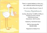 Stork Delivery Baby Shower Invitations - Set of 20