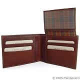 Men's Leather Wallet with Privacy ID Flap - Handmade in Italy