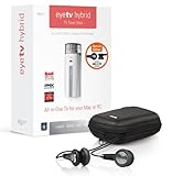 Elgato EyeTV Hybrid TV Tuner-Stick für DVB-T/-C, analoges TV & UKW-Radio (USB 2.0) silber inkl. AKG K 319 Kopfhörer