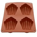 Silicone Solutions Large 4-Cup Madeleine