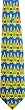 30 Rock Kenneth Parcel NBC Page Peacock Costume Necktie Tie