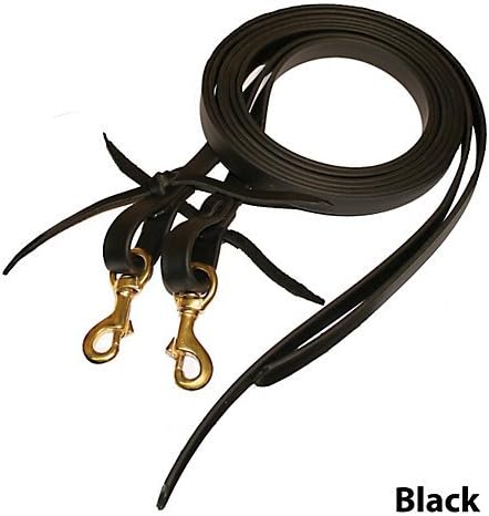 Tucker Beta BioThane Split Reins w/Brass Brown