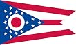 Valley Forge Nylon Ohio State Flag, measures 3-Foot x 5-Foot