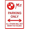 BMW M5 PARKING luxury sport car tour sign