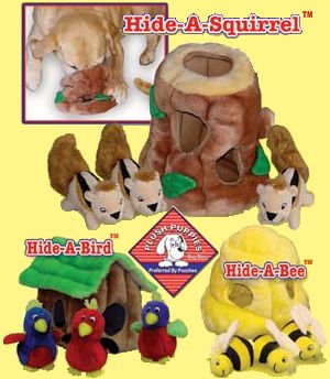 Kyjen Hide-A-Squirrel Puzzle Toy for Dogs, Large
