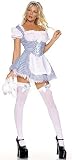 FREE SHIPPING - Mary Blue - Womens Sexy Mary Blue Costume Lingerie Outfits by 3WISHES.COM