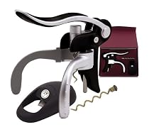Lightning Lever Connoisseur Lever Corkscrew Set with mouse foil cutter & spare worm