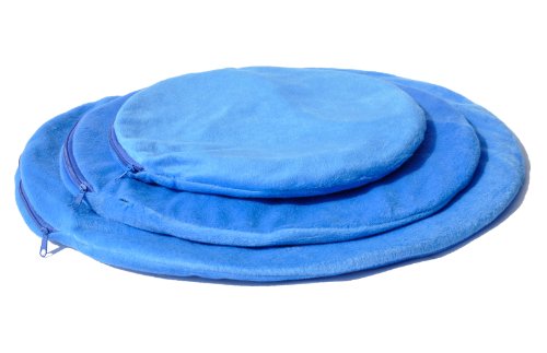 PlayaPup Pup Warmer Heating Dog Mat, Pressure Activated with Chew Resistant Cord, Blue, Large