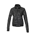 Style Lederjacke Biker Jacke Gr.38/M Damenjacke Schwarz