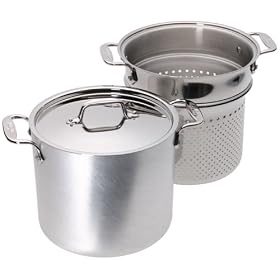All-Clad Master Chef 2 7-Quart Stockpot with Pasta Insert by All-Clad