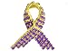 Purple Awareness Genuine Tanzantite Ribbon