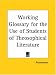 Book Working Glossary for the Use of Students of Theosophical Literature