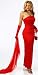 Flame - A Stunning, Slinky, Floor Length, Sheath Gown of Matte Satin Color: Flame Red, Sizes: 6, 8 (Lor7700) Shawl and Gloves Not Included Size 6 Meas: Bust: 34, Midriff: 30, Waist: 26, Hips: 37; Size 8 Meas: Bust: 35, Midriff: 31, Waist: 27, Hips: 38