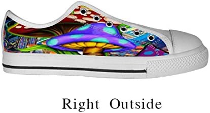 Sneaker canvas shoes various mushroom DMT design for women size US11 or EU44