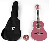 Valencia CG-150K 3/4 MPN Left Handed Pink Acoustic Package with Bag and DVD