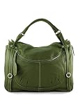 Women's Farrah Salvia Leather Dual Handle Satchel XL: Salvia Satchel