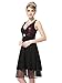 Ever Pretty New Fab Purple & Black V-Neck Empire Line Cocktail Dress 02236