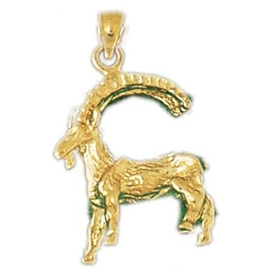 Cheap Girls Jewelry Dazzlers Solid 14k Gold 3D Goat Farm Animal Charm Pendant Available in three colors from jewelsberry (weights: 4.2 grams only) For Sale