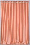 Ring Top / Grommet Top Cool Peach Art Silk Drapes / Curtains - Made to Measure