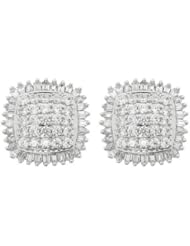 Diamond Fashion Halo Stud Earrings 1 1/2ctw