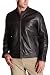 Perry Ellis Men's Leather Moto Jacket