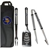 NFL Minnesota Vikings Stainless Steel BBQ Set with Bag