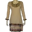 Womens Long Sleeve Cotton Top Kurti Size L