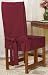 Cotton Duck Burgundy Dining Room Chair Slipcover