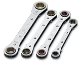 SK 340M 4 Piece 9-Millimeter to 17-Millimeter Ratcheting Box End Wrench Set