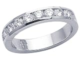 1.00 cts Round Diamonds Band - Platinum, 14kt White or Yellow Gold
