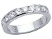 1.00 cts Round Diamonds Band - Platinum, 14kt White or Yellow Gold