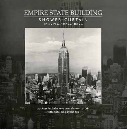 The Empire State Building Shower Curtain New York Bath