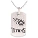 Men's NFL Titanium Dog Tag with Chain- Titans