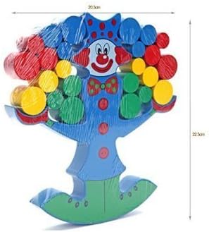 New Montessori Education Early Development Educational Clown Balance Beam Wooden Toys Building Block Interactive Coordination Games