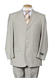Grey Invisible Pinstripe Men's Suit