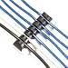 ROLODEX Cord Organizer, 4 x 1-3/4 x 1, Black/Silver Base