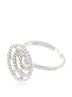 Silver One Anillo Espiral Zirconium