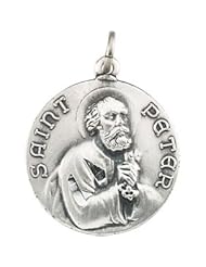14K Yellow Gold 18.00 mm St. Peter Medal