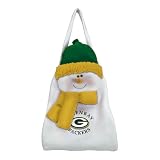 Green Bay Packers NFL Snowman Plush Door Sack or Purse (21.5)