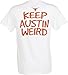 Texas Longhorns Keep Austin Weird T-shirt By Outhouse Designs