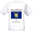 MONTANA - BIG SKY COUNTRY - FLAG - State-series - White T-shirt