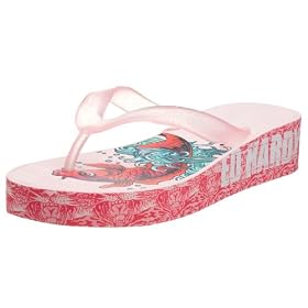 Ed Hardy Women's Kim Wedge Flip Flop