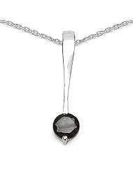 0.60 Carat Genuine Garnet 925 Sterling Silver Pendant