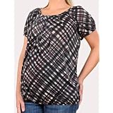 Motherhood Maternity: Short Sleeve Scoop Neck Ruched Maternity Shirt